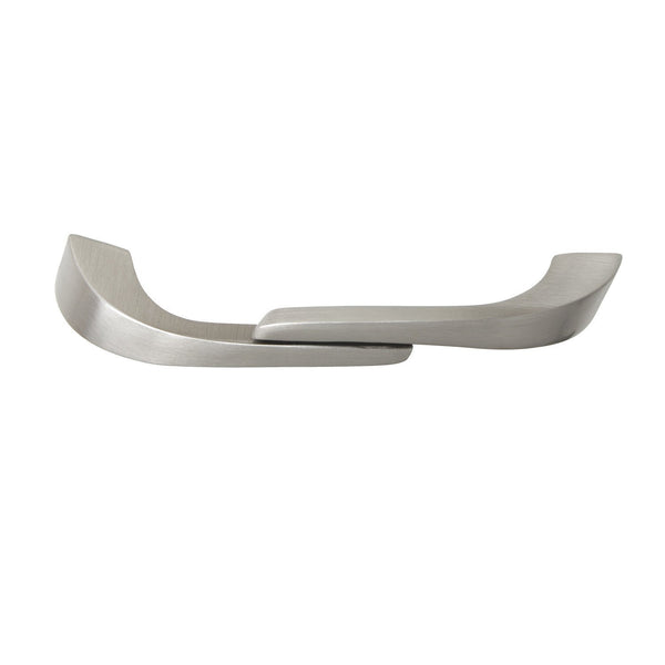 Criss Pull Cabinet Handle, Brushed Nickel, 2.5" or 4" Center to Center - Loft97 - 1