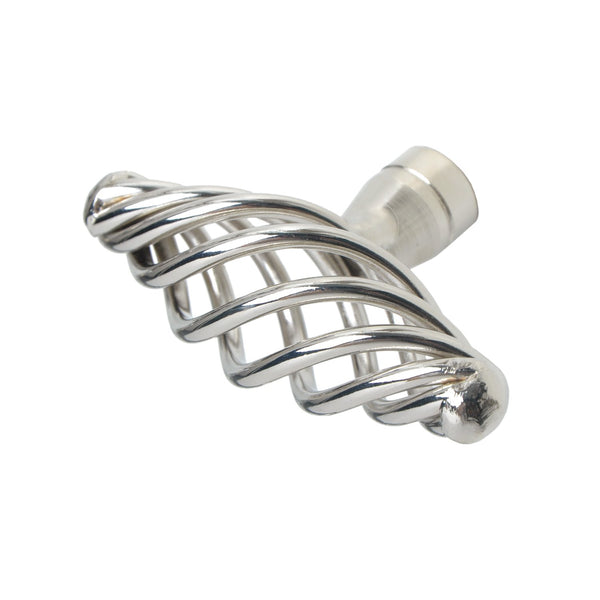 Loft97 HW326PLNK021 Aire Cabinet Ring Pull Knob - Decorative Cabinet Drop Pull Knobs for Cabinets and Drawers - Vintage Cabinet Hardware with Hand Finished Polished Nickel - Metal Drawer Pull Knobs 2.4"