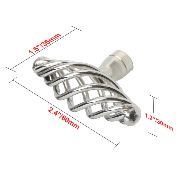Loft97 HW326PLNK021 Aire Cabinet Ring Pull Knob - Decorative Cabinet Drop Pull Knobs for Cabinets and Drawers - Vintage Cabinet Hardware with Hand Finished Polished Nickel - Metal Drawer Pull Knobs 2.4"