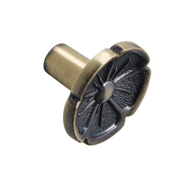 Bella Antique Brass Flower Cabinet Knob 1.125" - Loft97 - 4