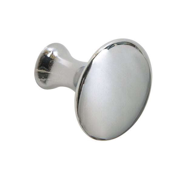 Loft97 HW334PLCH021 Charlton Cabinet Ring Pull Knob - Decorative Cabinet Drop Pull Knobs for Cabinets and Drawers - Vintage Cabinet Hardware with Hand Finished Polished Chrome - Metal Drawer Pull Knobs 1 1/5"