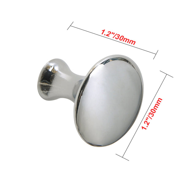 Loft97 HW334PLCH021 Charlton Cabinet Ring Pull Knob - Decorative Cabinet Drop Pull Knobs for Cabinets and Drawers - Vintage Cabinet Hardware with Hand Finished Polished Chrome - Metal Drawer Pull Knobs 1 1/5"