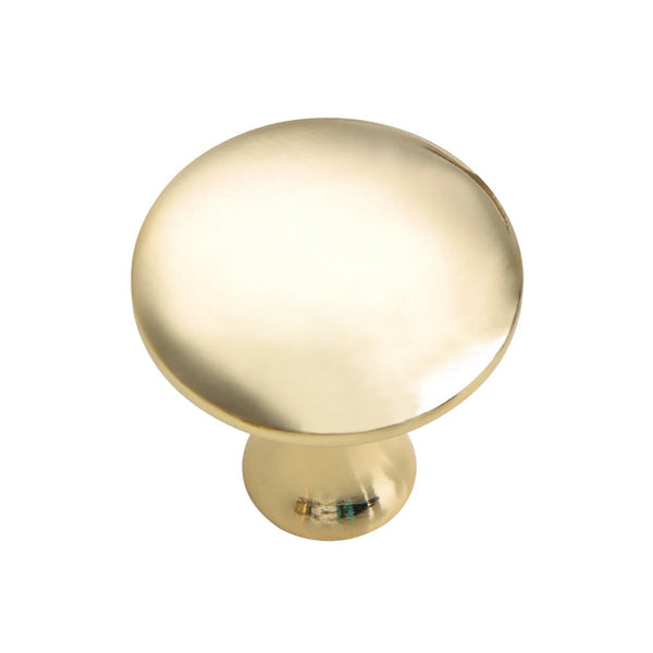 Loft97 HW335PLGD021 Charlton Cabinet Ring Pull Knob - Decorative Cabinet Drop Pull Knobs for Cabinets and Drawers - Vintage Cabinet Hardware with Hand Finished Polished Gold - Metal Drawer Pull Knobs 1 1/5"