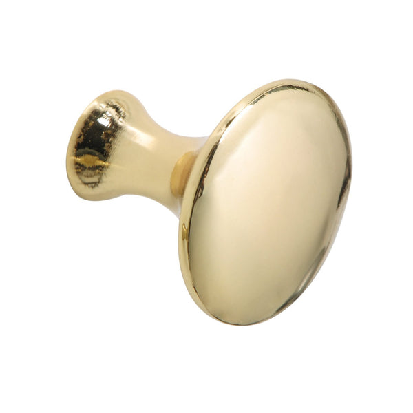 Loft97 HW335PLGD021 Charlton Cabinet Ring Pull Knob - Decorative Cabinet Drop Pull Knobs for Cabinets and Drawers - Vintage Cabinet Hardware with Hand Finished Polished Gold - Metal Drawer Pull Knobs 1 1/5"