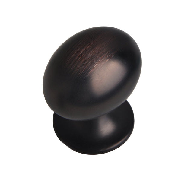 Loft97 HW339PLRB011 Danbury Oval Cabinet Ring Pull Knob - Decorative Cabinet Drop Pull Knobs for Cabinets and Drawers - Vintage Cabinet Hardware with Hand Finished Oil Rubbed Bronze - Metal Drawer Pull Knobs 1.3"