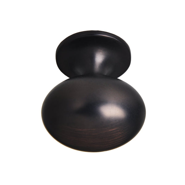 Loft97 HW339PLRB011 Danbury Oval Cabinet Ring Pull Knob - Decorative Cabinet Drop Pull Knobs for Cabinets and Drawers - Vintage Cabinet Hardware with Hand Finished Oil Rubbed Bronze - Metal Drawer Pull Knobs 1.3"