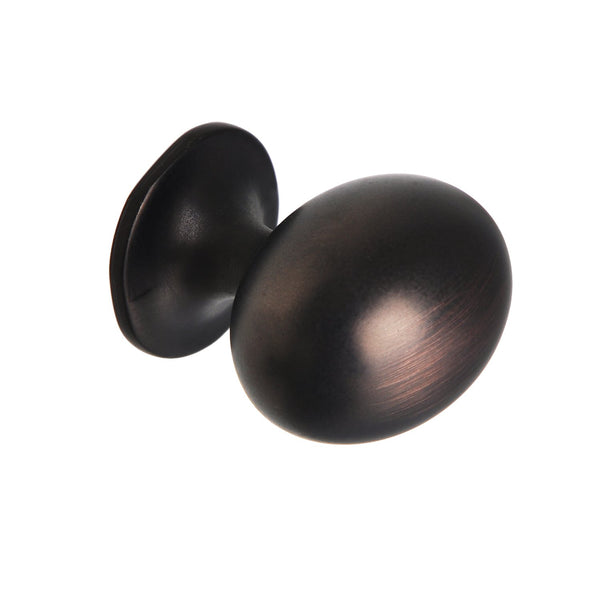 Loft97 HW339PLRB011 Danbury Oval Cabinet Ring Pull Knob - Decorative Cabinet Drop Pull Knobs for Cabinets and Drawers - Vintage Cabinet Hardware with Hand Finished Oil Rubbed Bronze - Metal Drawer Pull Knobs 1.3"