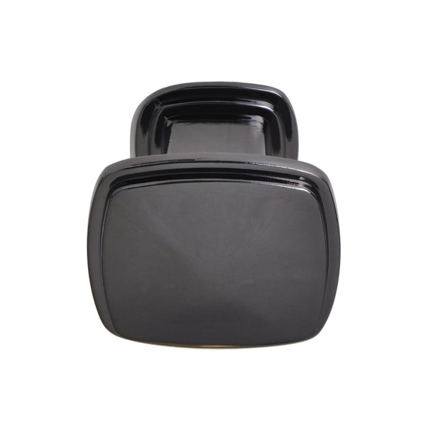 Loft97 HW341PLGM021 Merle Deco Square Cabinet Ring Pull Knob - Decorative Cabinet Drop Pull Knobs for Cabinets and Drawers - Vintage Cabinet Hardware with Hand Finished Weathered Nickel - Metal Drawer Pull Knobs 1.3"