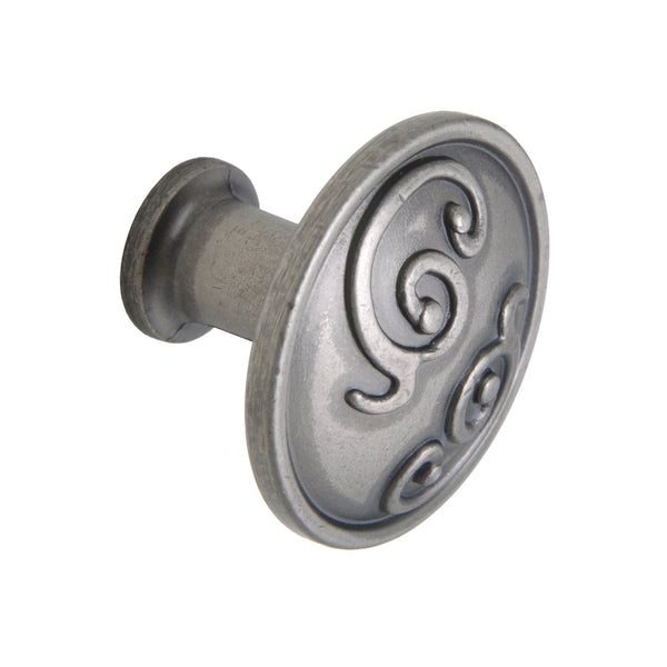 Roma Cabinet Knob, Pewter, Brass, or Bronze, 1.25" - Loft97 - 12