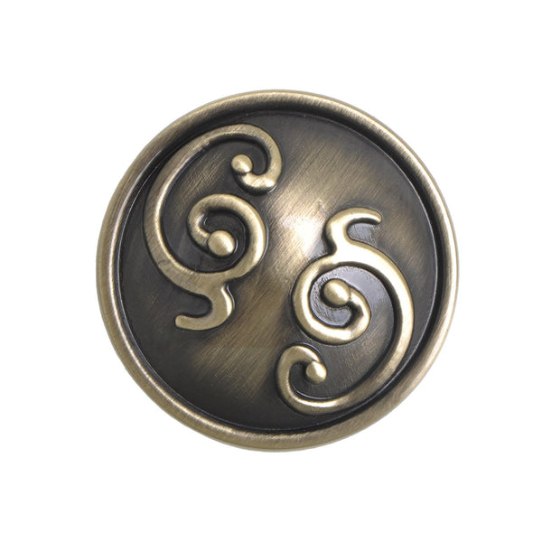 Roma Cabinet Knob, Pewter, Brass, or Bronze, 1.25" - Loft97 - 4