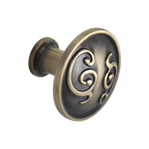 Roma Cabinet Knob, Pewter, Brass, or Bronze, 1.25" - Loft97 - 10
