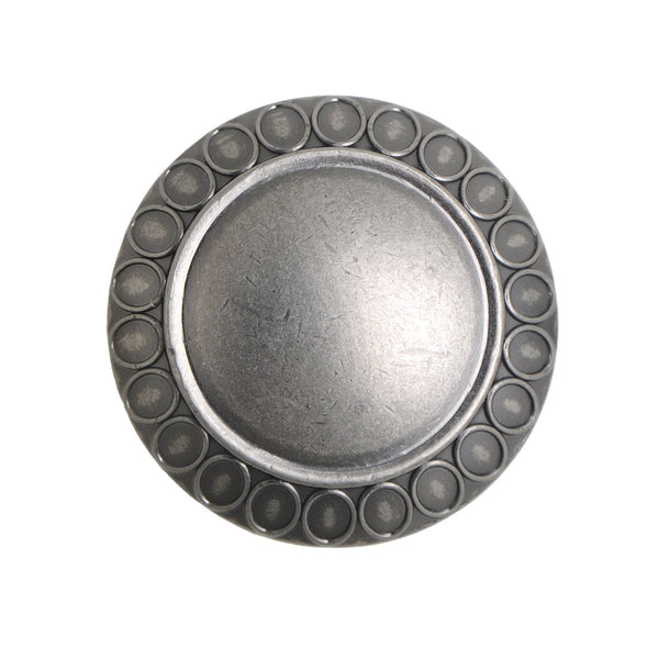 Loft97 HW345PLPT011 Barnet Cabinet Ring Pull Knob - Decorative Cabinet Drop Pull Knobs for Cabinets and Drawers - Vintage Cabinet Hardware with Hand Finished Pewter - Metal Drawer Pull Knobs 1.3"