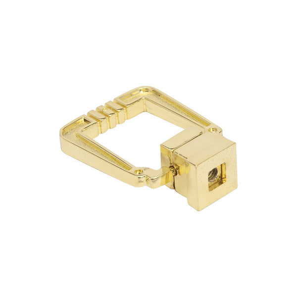 Loft97 HW353SS Beau Cabinet Ring Pull Knob - Decorative Cabinet Drop Pull Knobs for Cabinets and Drawers - Vintage Cabinet Hardware with Hand - Metal Drawer Pull Knobs 1.25"