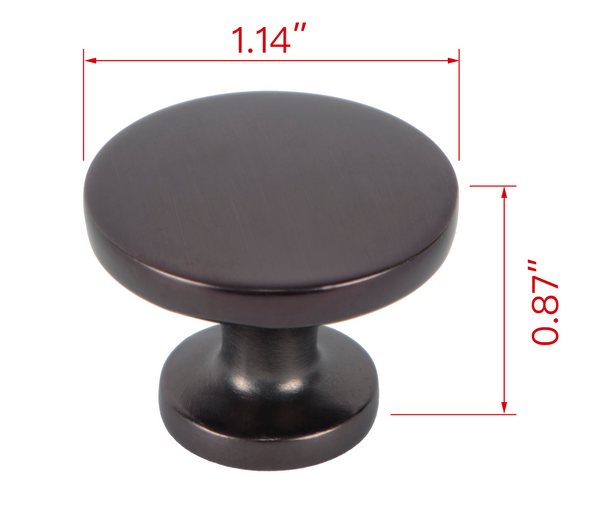 Loft97 HW356/7/8XX Emme Cabinet Ring Pull Knob - Decorative Cabinet Drop Pull Knobs for Cabinets and Drawers - Vintage Cabinet Hardware with Hand - Metal Drawer Pull Knobs 1.14"