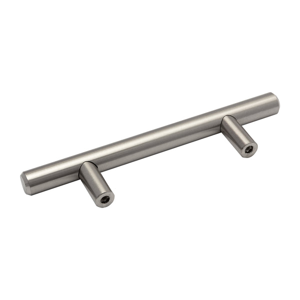 Loft97 HW359-364XX Carli Pull Handle - Decorative Cabinet Drop Pull Handles for Cabinets and Drawers - Vintage Cabinet Hardware with Hand Finished Brushed Nickel/Matt Black - Metal Drawer Pull Handle, 3", 5" and 12.5" Center to Center