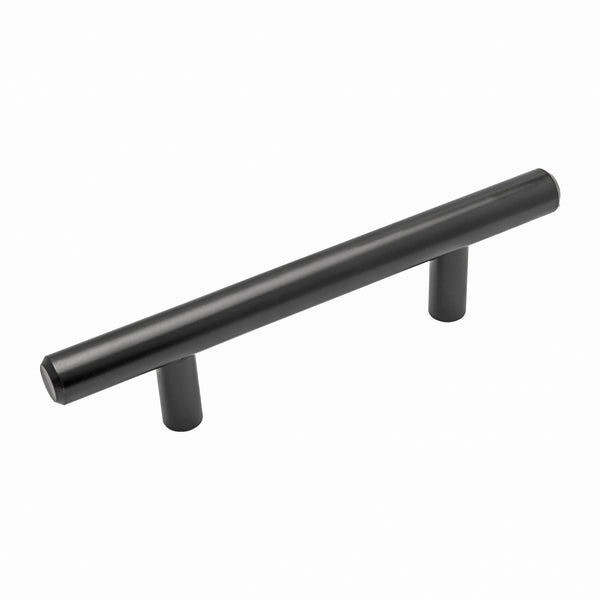 Loft97 HW359-364XX Carli Pull Handle - Decorative Cabinet Drop Pull Handles for Cabinets and Drawers - Vintage Cabinet Hardware with Hand Finished Brushed Nickel/Matt Black - Metal Drawer Pull Handle, 3", 5" and 12.5" Center to Center