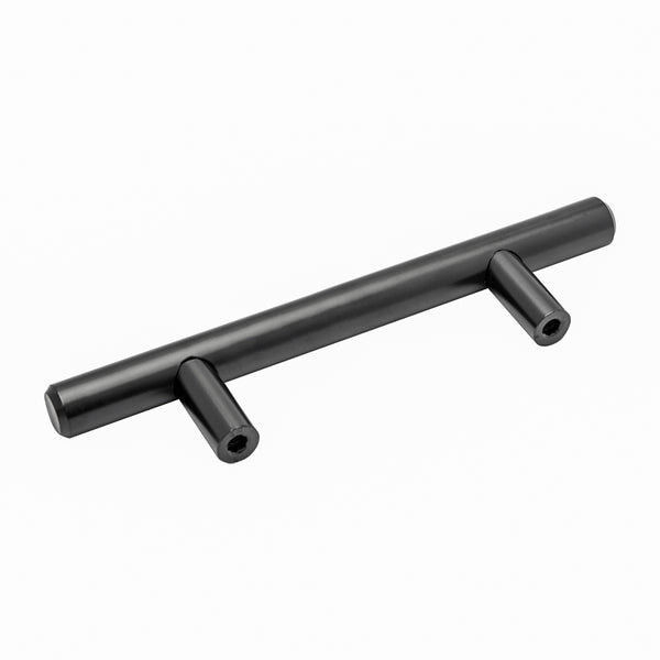 Loft97 HW359-364XX Carli Pull Handle - Decorative Cabinet Drop Pull Handles for Cabinets and Drawers - Vintage Cabinet Hardware with Hand Finished Brushed Nickel/Matt Black - Metal Drawer Pull Handle, 3", 5" and 12.5" Center to Center