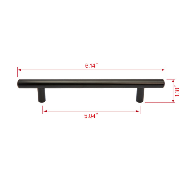 Loft97 HW359-364XX Carli Pull Handle - Decorative Cabinet Drop Pull Handles for Cabinets and Drawers - Vintage Cabinet Hardware with Hand Finished Brushed Nickel/Matt Black - Metal Drawer Pull Handle, 3", 5" and 12.5" Center to Center