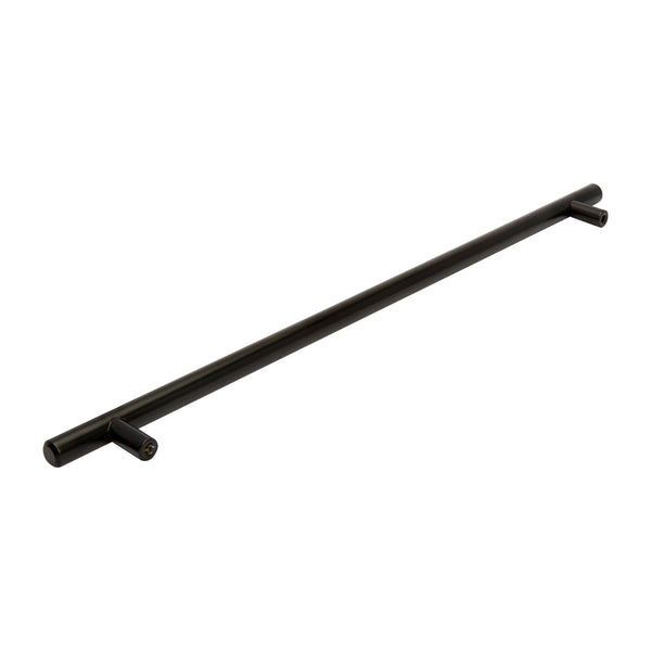 Loft97 HW359-364XX Carli Pull Handle - Decorative Cabinet Drop Pull Handles for Cabinets and Drawers - Vintage Cabinet Hardware with Hand Finished Brushed Nickel/Matt Black - Metal Drawer Pull Handle, 3", 5" and 12.5" Center to Center