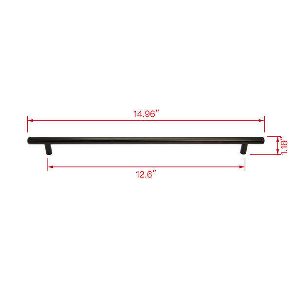 Loft97 HW359-364XX Carli Pull Handle - Decorative Cabinet Drop Pull Handles for Cabinets and Drawers - Vintage Cabinet Hardware with Hand Finished Brushed Nickel/Matt Black - Metal Drawer Pull Handle, 3", 5" and 12.5" Center to Center