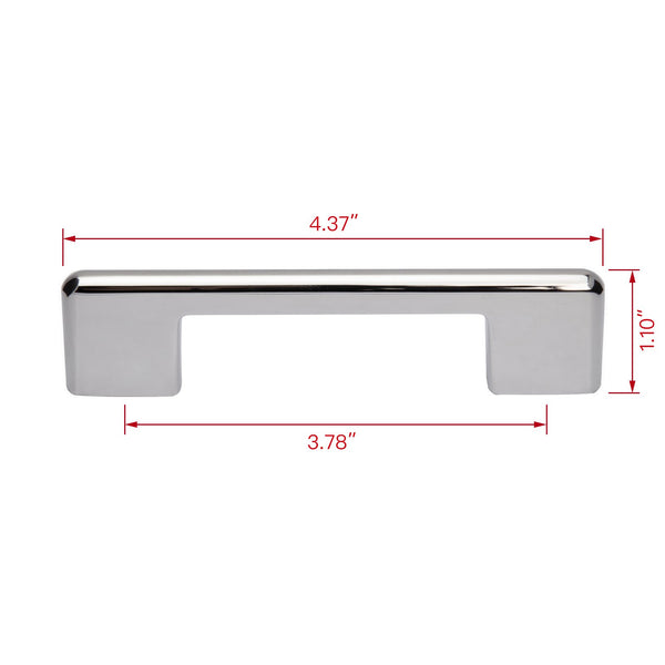 Loft97 HW365-373XX Taylor Pull Handle - Decorative Cabinet Drop Pull Handles for Cabinets and Drawers - Vintage Cabinet Hardware with Hand - Metal Drawer Pull Handle, 3.78", 5" & 12.5" Center to Center