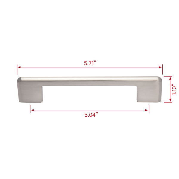 Loft97 HW365-373XX Taylor Pull Handle - Decorative Cabinet Drop Pull Handles for Cabinets and Drawers - Vintage Cabinet Hardware with Hand - Metal Drawer Pull Handle, 3.78", 5" & 12.5" Center to Center
