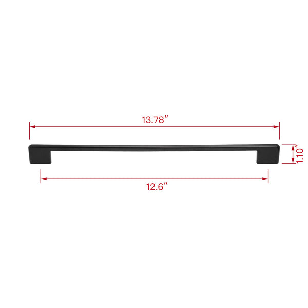 Loft97 HW365-373XX Taylor Pull Handle - Decorative Cabinet Drop Pull Handles for Cabinets and Drawers - Vintage Cabinet Hardware with Hand - Metal Drawer Pull Handle, 3.78", 5" & 12.5" Center to Center