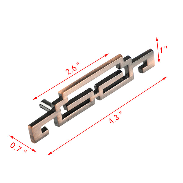 Loft97 HW319/384/385/386XX Steffi Pull Handle - Decorative Cabinet Drop Pull Handles for Cabinets and Drawers - Vintage Cabinet Hardware with Hand - Metal Drawer Pull Handle, 2.5" Center to Center