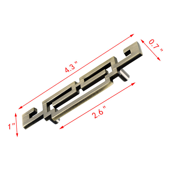 Loft97 HW319/384/385/386XX Steffi Pull Handle - Decorative Cabinet Drop Pull Handles for Cabinets and Drawers - Vintage Cabinet Hardware with Hand - Metal Drawer Pull Handle, 2.5" Center to Center