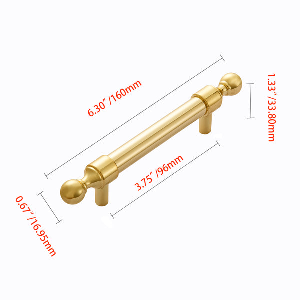 Loft97 HW388-389XX Decorative Cabinet Drop Pull Handles for Cabinets and Drawers - Vintage Cabinet Hardware with Hand - Metal Drawer Pull Handle, 3.75" center to center