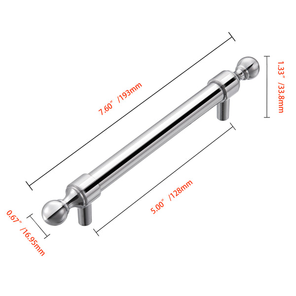 Loft97 HW388-389XX Decorative Cabinet Drop Pull Handles for Cabinets and Drawers - Vintage Cabinet Hardware with Hand - Metal Drawer Pull Handle, 3.75" center to center