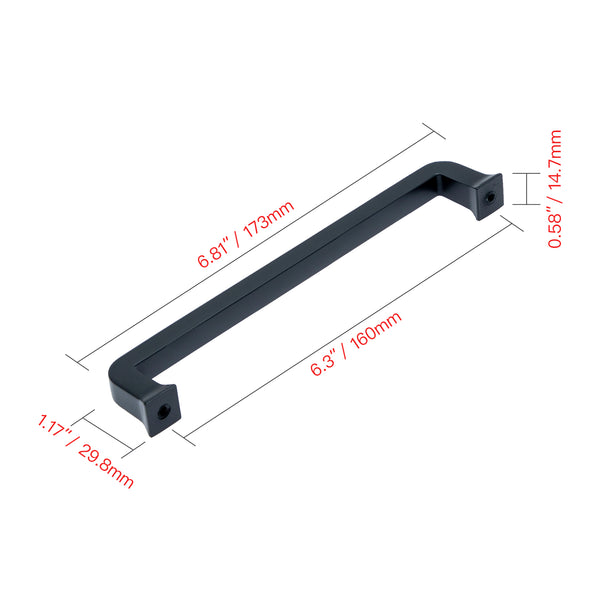 Loft97 HW400-408XX Zinc Cabinet Pull, Knob/3.75"/6.3" Center to Center