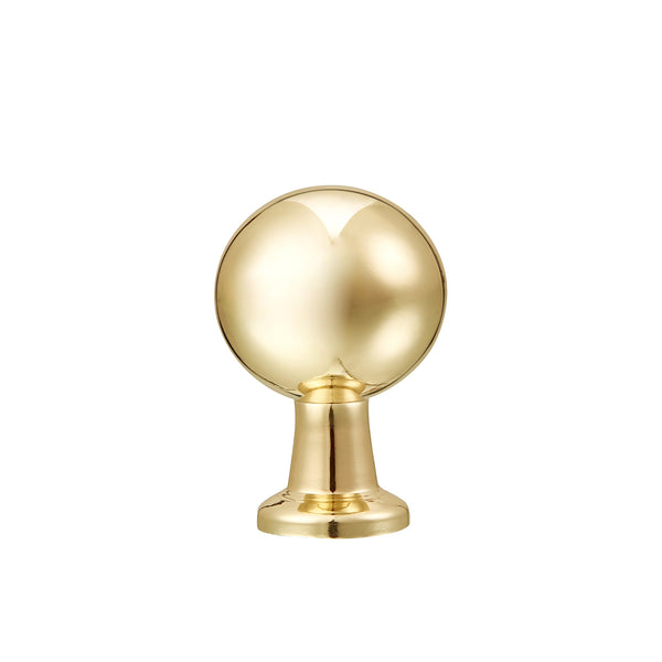 Loft97 HW409-412XX Lyon Cabinet Ring Pull Knob - Decorative Cabinet Drop Pull Knobs for Cabinets and Drawers - Vintage Cabinet Hardware with Hand Finished, Polished Gold/Matt Black/Brushed Nickel/Brushed Brass - Metal Drawer Pull Knobs 0.87"