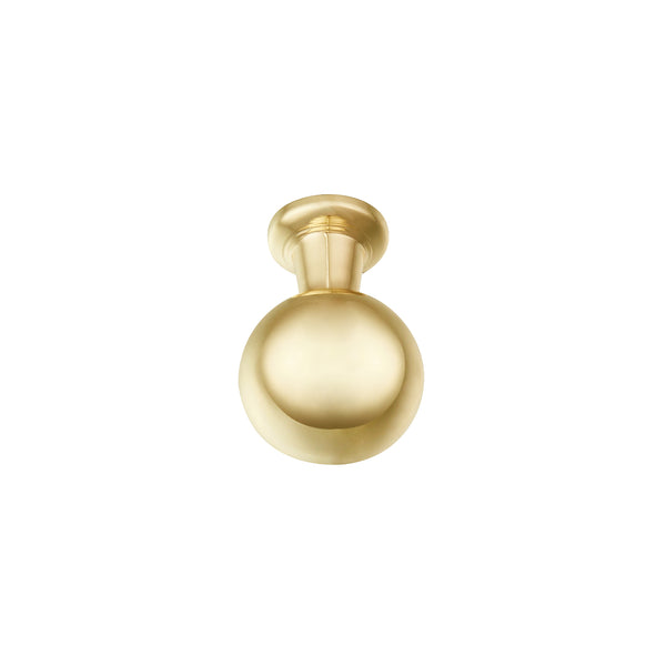 Loft97 HW409-412XX Lyon Cabinet Ring Pull Knob - Decorative Cabinet Drop Pull Knobs for Cabinets and Drawers - Vintage Cabinet Hardware with Hand Finished, Polished Gold/Matt Black/Brushed Nickel/Brushed Brass - Metal Drawer Pull Knobs 0.87"