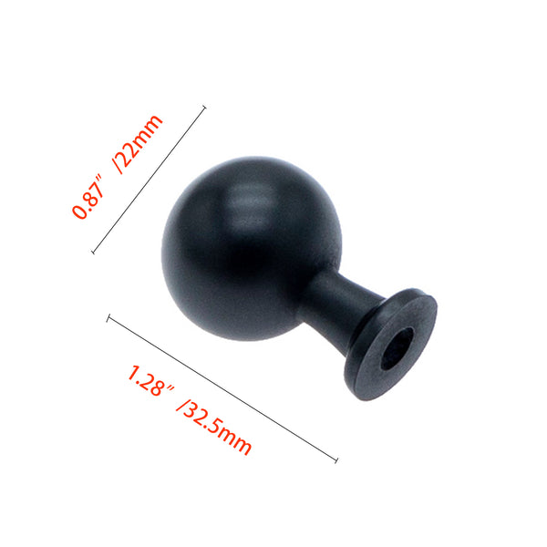 Loft97 HW409-412XX Lyon Cabinet Ring Pull Knob - Decorative Cabinet Drop Pull Knobs for Cabinets and Drawers - Vintage Cabinet Hardware with Hand Finished, Polished Gold/Matt Black/Brushed Nickel/Brushed Brass - Metal Drawer Pull Knobs 0.87"