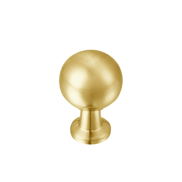 Loft97 HW409-412XX Lyon Cabinet Ring Pull Knob - Decorative Cabinet Drop Pull Knobs for Cabinets and Drawers - Vintage Cabinet Hardware with Hand Finished, Polished Gold/Matt Black/Brushed Nickel/Brushed Brass - Metal Drawer Pull Knobs 0.87"