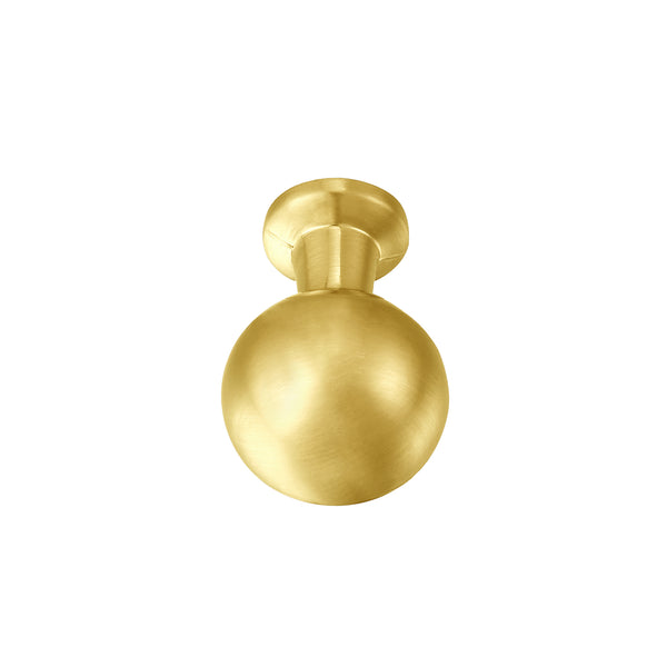 Loft97 HW409-412XX Lyon Cabinet Ring Pull Knob - Decorative Cabinet Drop Pull Knobs for Cabinets and Drawers - Vintage Cabinet Hardware with Hand Finished, Polished Gold/Matt Black/Brushed Nickel/Brushed Brass - Metal Drawer Pull Knobs 0.87"