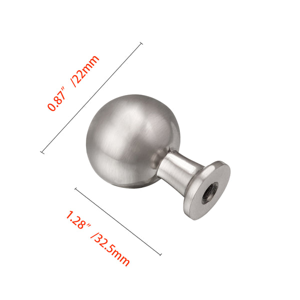 Loft97 HW409-412XX Lyon Cabinet Ring Pull Knob - Decorative Cabinet Drop Pull Knobs for Cabinets and Drawers - Vintage Cabinet Hardware with Hand Finished, Polished Gold/Matt Black/Brushed Nickel/Brushed Brass - Metal Drawer Pull Knobs 0.87"