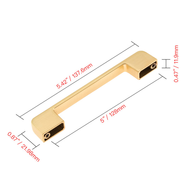 Loft97 HW413-420XX Marino Pull Handle - Decorative Cabinet Drop Pull Handles for Cabinets and Drawers - Vintage Cabinet Hardware with Hand - Metal Drawer Pull Handle, 3.75"/5.0" Center to Center