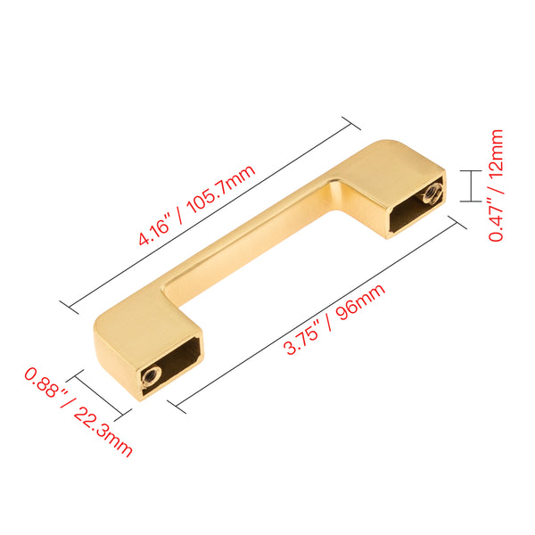 Loft97 HW413-420XX Marino Pull Handle - Decorative Cabinet Drop Pull Handles for Cabinets and Drawers - Vintage Cabinet Hardware with Hand - Metal Drawer Pull Handle, 3.75"/5.0" Center to Center