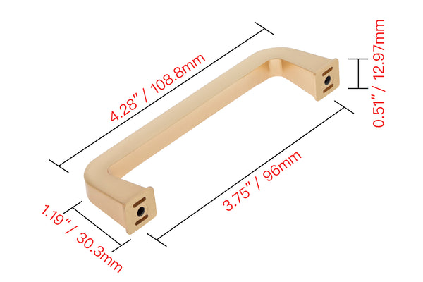 Loft97 HW421-424RG Venice Pull Handle - Decorative Cabinet Drop Pull Handles for Cabinets and Drawers - Vintage Cabinet Hardware with Hand Finished Rose Gold - Metal Drawer Pull Handle, knob/3.75"/5"/6.3" center to center