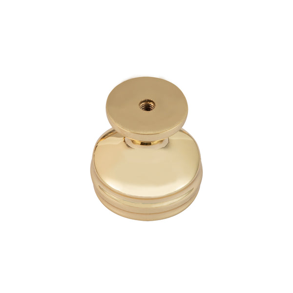 Loft97 HW425-429GD Athen Pull Handle/Knob - Decorative Cabinet Drop Pull Handles for Cabinets and Drawers - Vintage Cabinet Hardware with Hand Finished Polished Gold - Metal Drawer Pull Handle/Knob, knob/3.75"/5"/6.3"/10" center to center