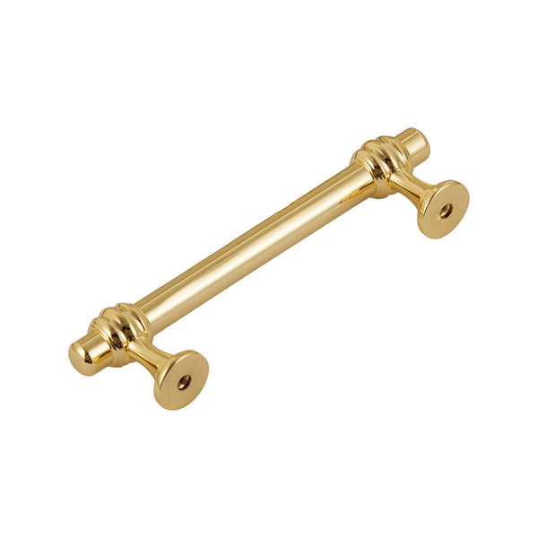 Loft97 HW425-429GD Athen Pull Handle/Knob - Decorative Cabinet Drop Pull Handles for Cabinets and Drawers - Vintage Cabinet Hardware with Hand Finished Polished Gold - Metal Drawer Pull Handle/Knob, knob/3.75"/5"/6.3"/10" center to center