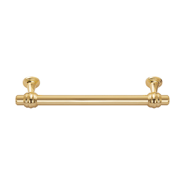 Loft97 HW425-429GD Athen Pull Handle/Knob - Decorative Cabinet Drop Pull Handles for Cabinets and Drawers - Vintage Cabinet Hardware with Hand Finished Polished Gold - Metal Drawer Pull Handle/Knob, knob/3.75"/5"/6.3"/10" center to center