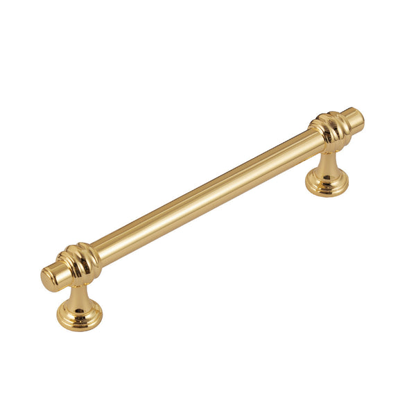 Loft97 HW425-429GD Athen Pull Handle/Knob - Decorative Cabinet Drop Pull Handles for Cabinets and Drawers - Vintage Cabinet Hardware with Hand Finished Polished Gold - Metal Drawer Pull Handle/Knob, knob/3.75"/5"/6.3"/10" center to center