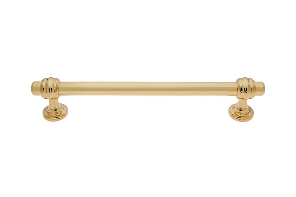 Loft97 HW425-429GD Athen Pull Handle/Knob - Decorative Cabinet Drop Pull Handles for Cabinets and Drawers - Vintage Cabinet Hardware with Hand Finished Polished Gold - Metal Drawer Pull Handle/Knob, knob/3.75"/5"/6.3"/10" center to center
