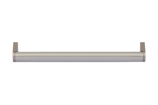 Loft97 HW432/3/4BN Bern Pull Handle - Decorative Cabinet Drop Pull Handles for Cabinets and Drawers - Vintage Cabinet Hardware with Hand Finished Brushed Nickel - Metal Drawer Pull Handle, 5.0"/6.3"/7.5" center to center