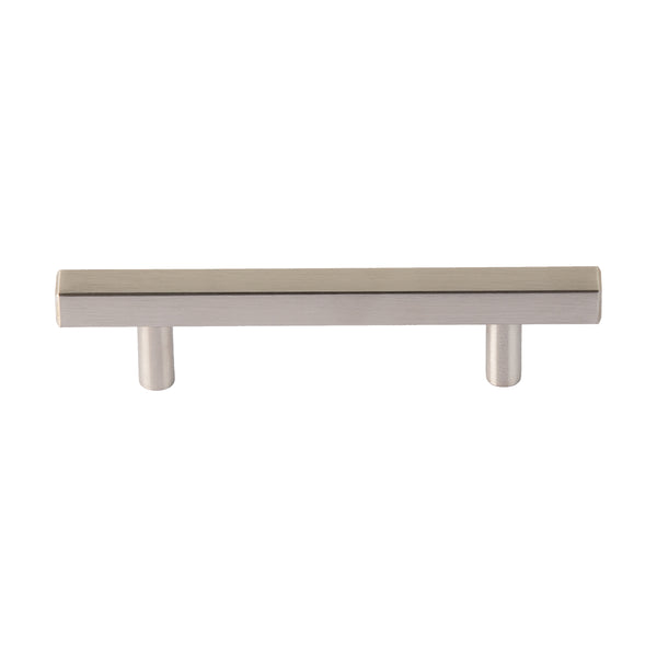 Loft97 HW435-438XX Oslo Pull Handle - Decorative Cabinet Drop Pull Handles for Cabinets and Drawers - Vintage Cabinet Hardware with Hand Finished Brushed Nickel / Matt Black - Metal Drawer Pull Handle, 3.75/5.0" center to center