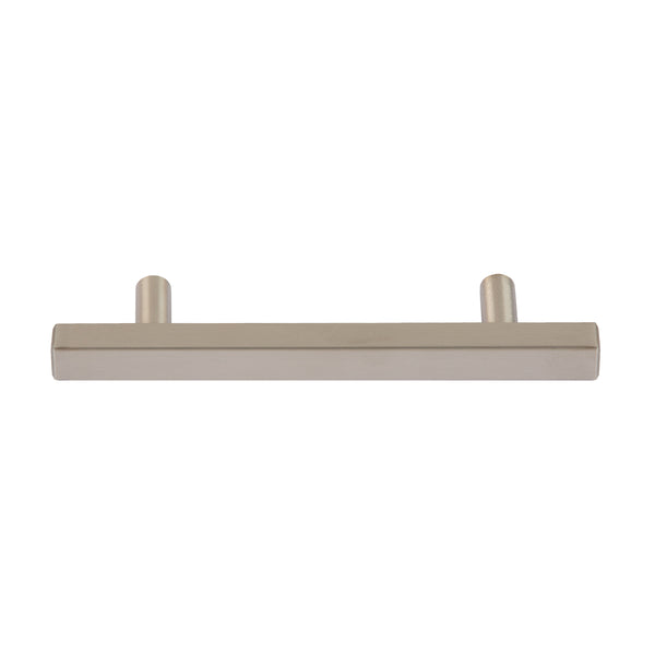 Loft97 HW435-438XX Oslo Pull Handle - Decorative Cabinet Drop Pull Handles for Cabinets and Drawers - Vintage Cabinet Hardware with Hand Finished Brushed Nickel / Matt Black - Metal Drawer Pull Handle, 3.75/5.0" center to center