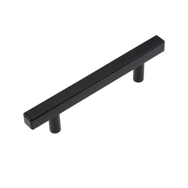 Loft97 HW435-438XX Oslo Pull Handle - Decorative Cabinet Drop Pull Handles for Cabinets and Drawers - Vintage Cabinet Hardware with Hand Finished Brushed Nickel / Matt Black - Metal Drawer Pull Handle, 3.75/5.0" center to center